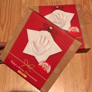 (2) Kate & Milo Baby’s print ornament -Star shape